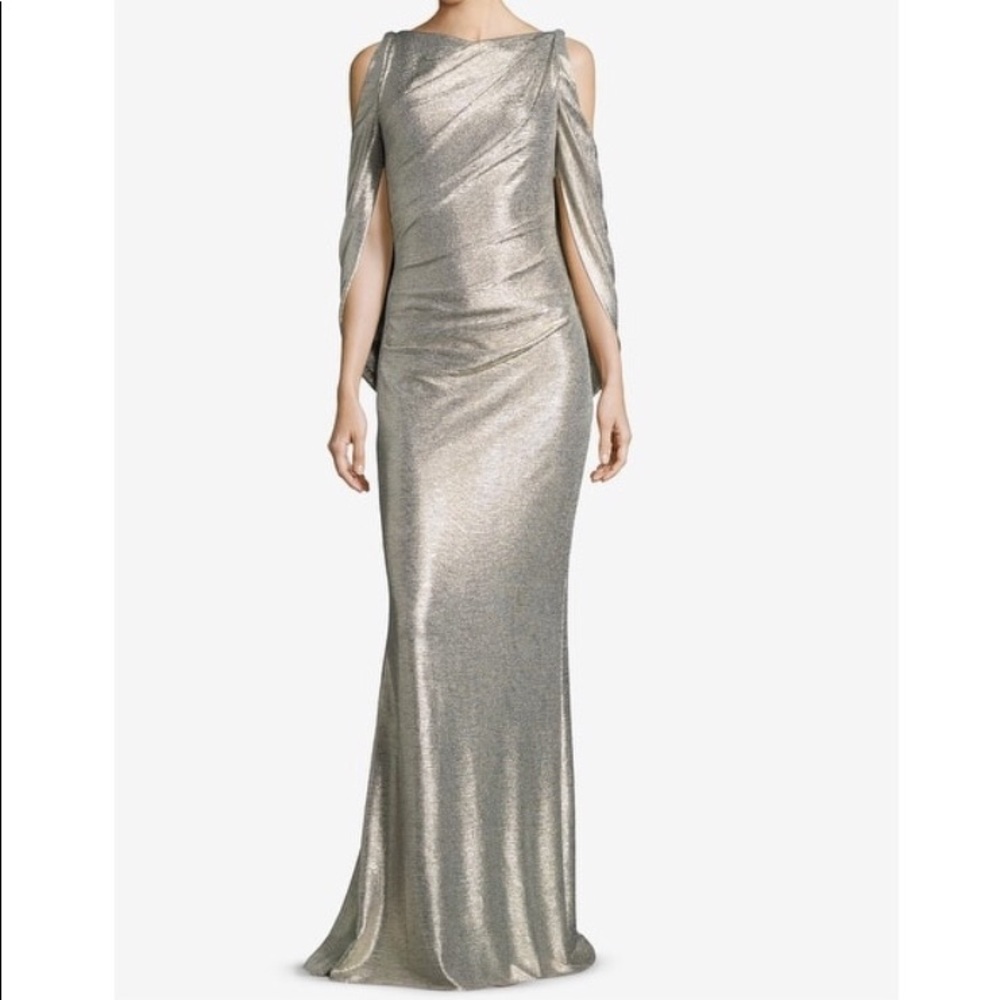 New With Tags Silver Betsy and Adam Gown